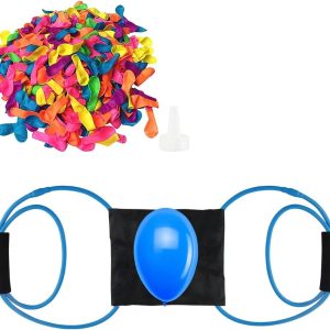 Yuelulala Water Balloon Launcher, 1 Water Balloon Catapult with 200 Water Balloons, Water Balloons Set for Outdoor Games for Adults Summer Parties and Pool Fun