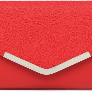 Miss Lulu Bolsa de Cadena Mujer Elegante Clutch Carteras de Mano Bandolera Ante Pequeñas Monedero