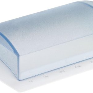 Westmark Table Butter Dish with Scale, Plastic, White/Translucent, 21162270