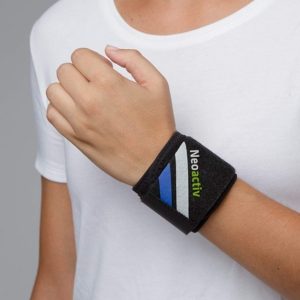 Emo Adjustable Wrist Brace, Black, Sprain, One Size, MQ20A