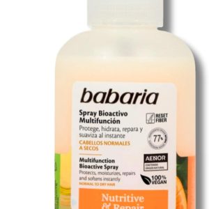 Babaria – Nourishing and repairing spray very damaged hair | Heat protector for hair 150 ml | Orange Hair Moisturizer | Heat Protector Hair Men and Women