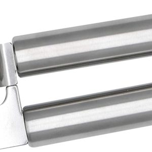 Fackelmann Elemental Garlic Press, Ginger Crusher, Masher, Stainless Steel, Tubular Handle, 19 cm, 1 Unit, 19 x 5.5 x 3 cm