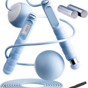Cuerda Para Saltar Con Contador | Equipo De Fitness Con Seguimiento De Datos,Comba Inteligente Con Peso | Para Espacios Pequeños Gimnasio En Casa Dormitorio Damas Hombres Estudiantes