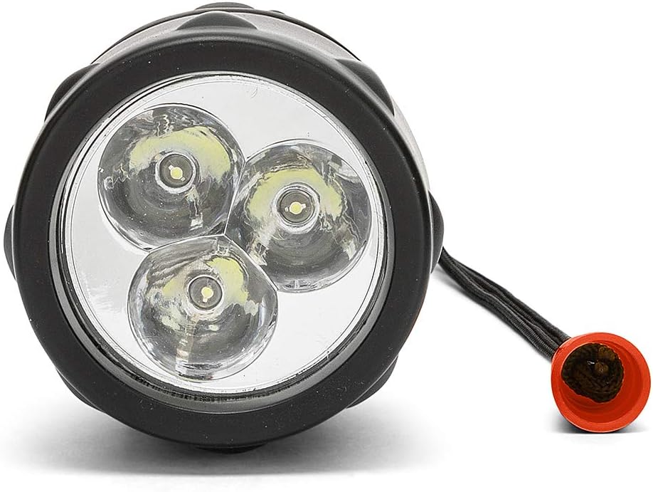 Velamp IRUB3LED Rubber Flashlight with LED, 3 D Batteries - Image 2