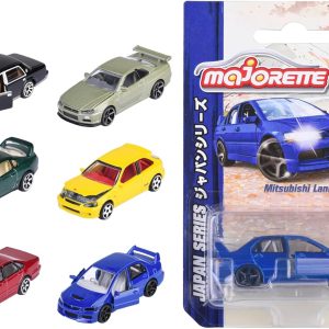 MAJORETTE Japan Premium Series Metal Cars, with Free Wheel, Moving Parts, Suspension, 1:64, 7.5 cm, 6 Assortments: A Model will be sent randomly. From 3 years (212051029)