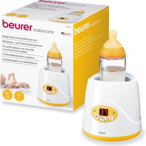 Beurer BY 52 Baby Food Warmer and Bottle Warmer for Warming and Keeping Baby Food Warm, 8 Minutes Warming, Digital Temperature Display, Suitable for All Bottles