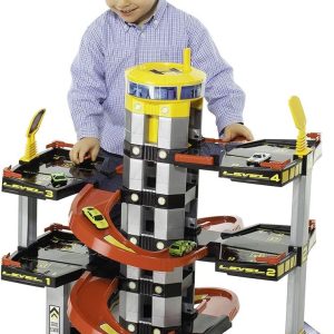 MOLTO | Children’s Parking of 5 Floors with Garage, Ramps, Utility Room, Lift, Service Station and Grease Area | Educational Toys for the Development of Boys and Girls | From 3 years old