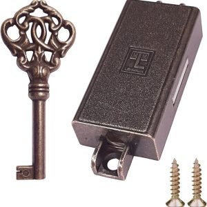 cyclingcolors Cabinet Lock Antique Antique Furniture Rustic Drawer Door, Right