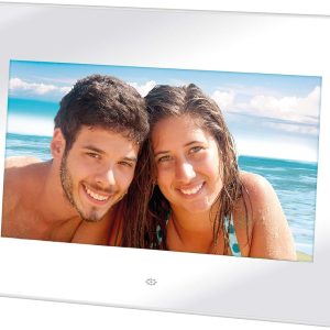 Trevi DPL 2210 7-Inch White Digital Photo Frame – Digital Frame (17.8 cm (7 Inches), 480 x 234 Pixels, LED, 16:10, JPG, MMC, SD)