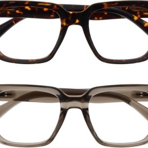 OPULIZERA Gafas de Lectura de Bloqueo de Luz Azul para hombre y mujer, Lentes Antirreflectante y Antideslumbrante