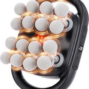 Massage Gun with 16 Heads for Deep Tissue, Massage Gun for Muscle Massage, Neck Massager with 20 Levels and 9 Modes, for Back, Shoulders, Legs and Feet