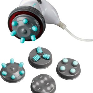 ARDES Professional Anti-Cellulite Infrared Heating Glute Leg Massager with 4 Interchangeable Accessories and Travel Toiletry Bag Model ARM240N