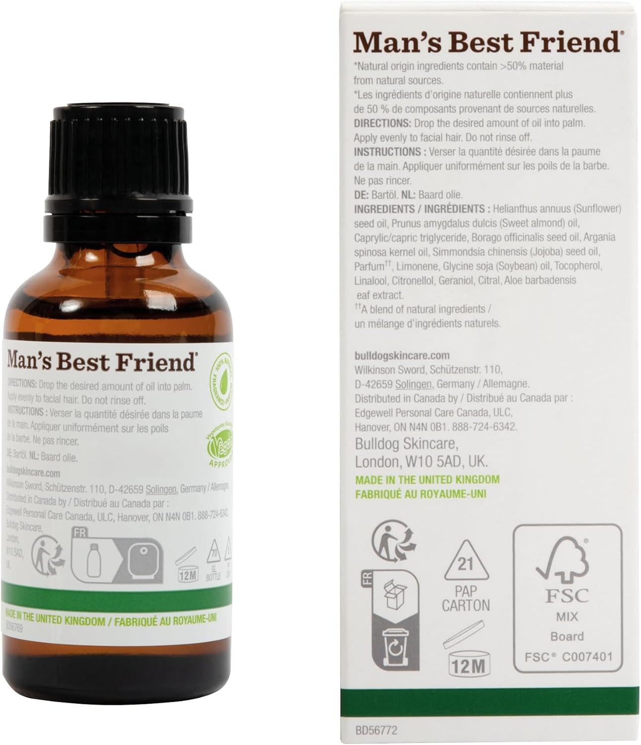 Bulldog Original Beard Oil 30ml - Image 2