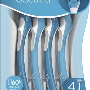 Gillette VENUS Oceana Disposable Razors for Women – 4 Pack, Standard