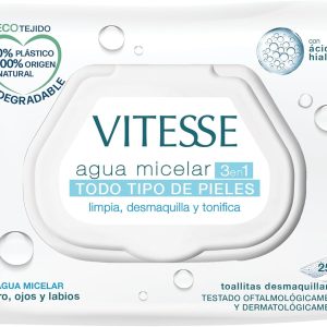 VITESSE Makeup Remover Wipes – Micellar Water (25 Units)