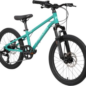 FabricBike Terra – Bicicleta de montaña de Aluminio 20 Pulgadas para niños de 6, 7 y 8 años, Bicicleta MTB, Freno de Disco, Cambio de 7 velocidades, Suspensión Delantera.