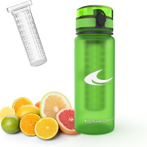 Daikoku – Sports Water Bottle 1L | BPA Free | Leak Proof | Ergonomic and Impact Resistant | Ideal for Sports and Outdoors | Lime | 1 Litre