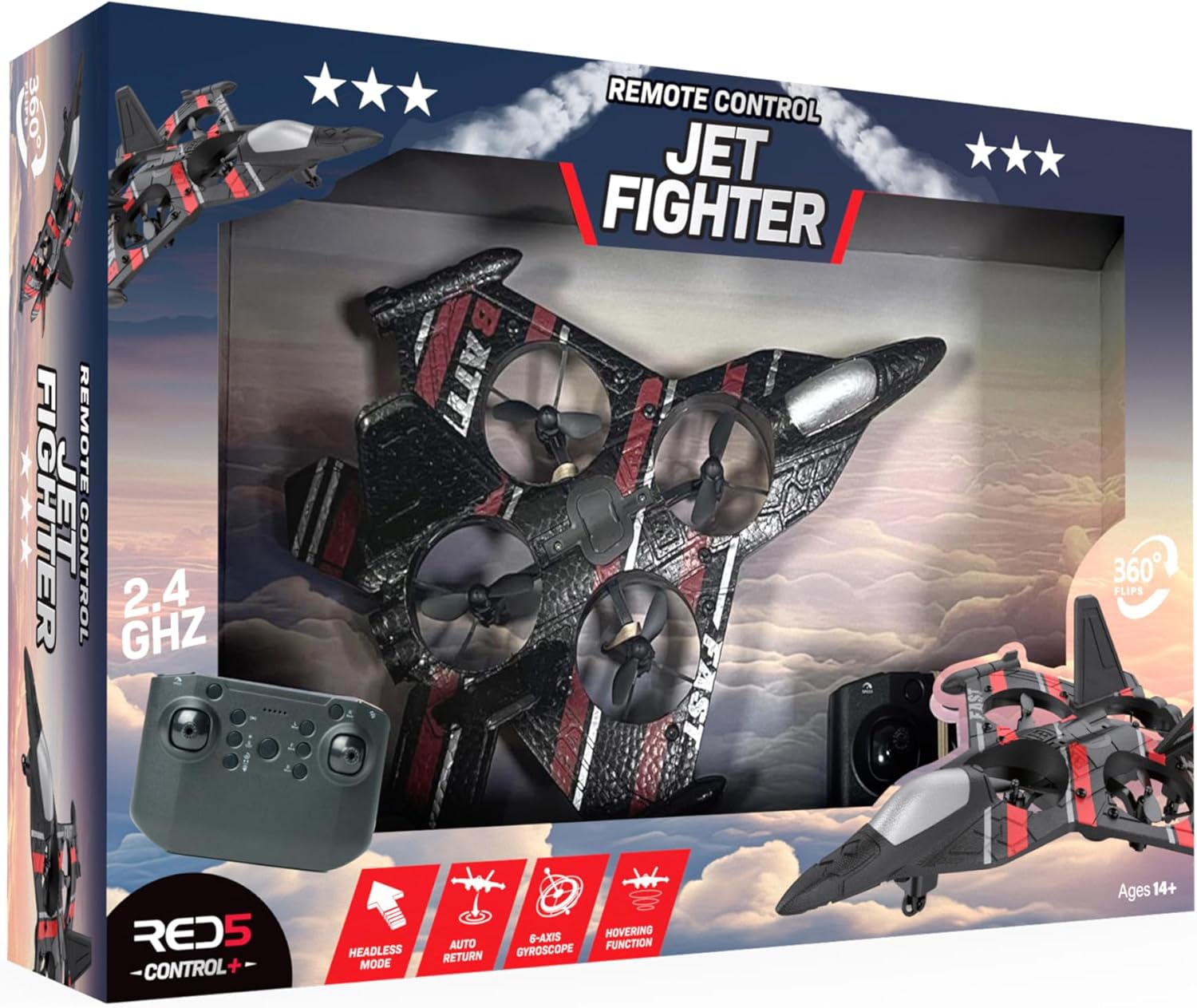 RED5 Military Combat Quadcopter Drone with 360° Remote Control - Image 3