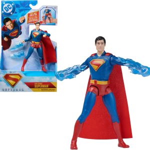 SUPERMAN MOVIE – Superman Battle Attack Figure – 15 cm Superman Action Figure + 2 Accessories – 6073319 – Superheroes Toys – Toys Children 4 Years + – Gift Child 4 Years +