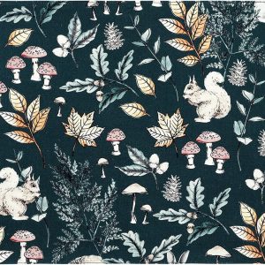 Sleepdown Set of 4 Decorative Placemats 100% Cotton Washable Kitchen Dining Restaurant Christmas Cream Dark Green (49cm x 32cm)