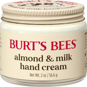 Burt’s Bees Almond and Milk Hand Cream for Very Dry Hands Hand Moisturizer with Sweet Almond Oil and Beeswax 2 oz