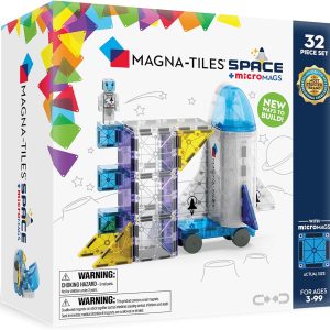Magna-Tiles Space Magnetic Building Set 32 Pieces, The Original Magnetic Construction Brand