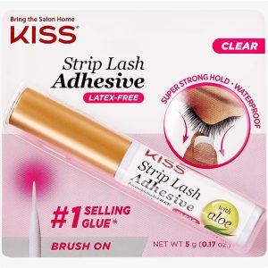 Kiss Products Ever Ez Strip Eyelash Adhesive, Clear, 0.1 Pounds by Kiss Products