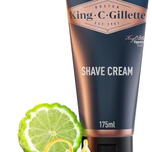 King C. Gillette Men’s Shaving Cream Enriched Barrier For Extra Protection With The Unique Scent Of King C. Gillette 175ml