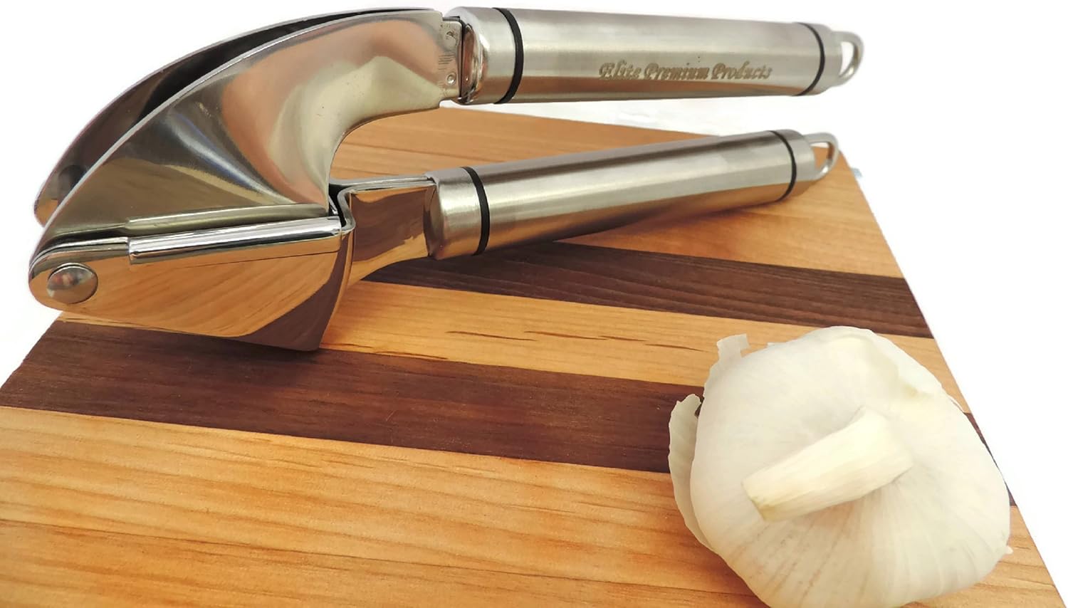 Professional Dishwasher Safe Garlic Press with Silicone Garlic Peeler - Image 2