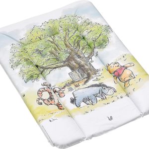 keeeper Winnie the Pooh Changing Mat for Table, Dresser etc, Comfortable Surface, Easy to Clean, Amelia, White