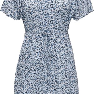 ONLY Mini Dress Women Summer Design Print Dress Blouse Short Sleeve Clothes