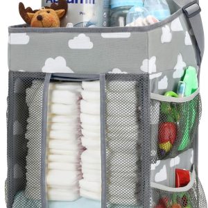 Best Hanging Diaper Organizer for Changing Table, Playpen and Wall, Baby Nursery Organizer, Large Capacity Diaper Organization, Gift for Boys and Girls