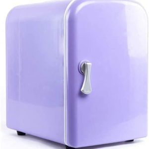 Mini Fridge for Car Portable Fridge Quiet Fridge Energy Saving Light Camping Travel Beer 4L Fridge Purple