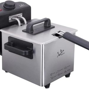 Jata FR115 Oil Fryer 1.5 Litres, 1000 W, Anti-Mix Flavors, Easy Cleaning, Stainless Steel, Adjustable Temperature, Cable Collection