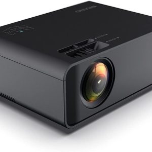 Portable Projector Black High Definition Mobile Phone Projector Same Screen Projector Home Theater Projector (D as the Picture Show)