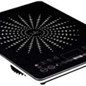 Jata VIN145 Portable Induction Hob, Plates 12 to 26 cm Diameter, 8 Functions, Touch Controls, LED Display, Temperature Sliding Regulator, Power 2100 W, 4 mm Glass