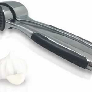 NERTHUS FIH 101 Stainless Steel Garlic Press with Non-Slip Handle
