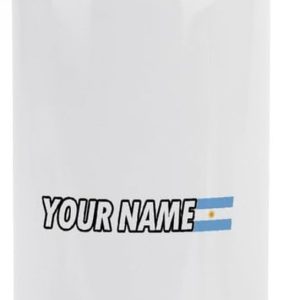 Custom Your Name Argentina Flag Insulated Stainless Steel Water Bottles, 20oz Stainless Steel Water Bottles, Portable Leak Proof Travel Bottle