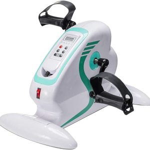 Mini Electric Motorized Stationary Bike | Under Desk Pedal Exercise Bike with 12 Speeds