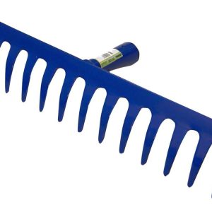 Riegolux 301931 Garden Rake without Handle, 16 Tines