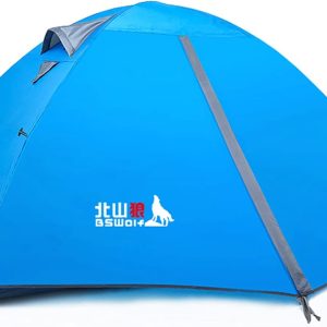 2 Person Tent Double Layer Ultralight Waterproof and Windproof Tent for Camping Beach Outdoor Hiking Travel, Blue