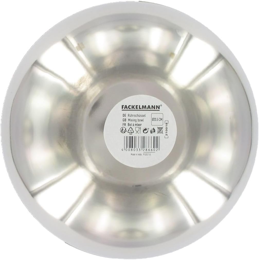 Fackelmann 28660 Mixing Bowl Stainless Steel 20.5 cm - Image 5