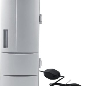 Mini Refrigerate, Mini USB Fridge, Mini Fridge for Freezer Cans Drink Beer Cooler Warmer Travel Car Office Use, Mini Fridge Mini Fridge USB Cooler Bebi Cooler
