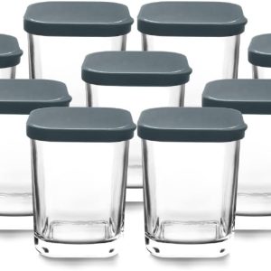 Lacor – 69438 – Yogurt Maker, Clear Glass Jar, 9 Units, Dishwasher Safe, BPA Free, Capacity: 170 ml
