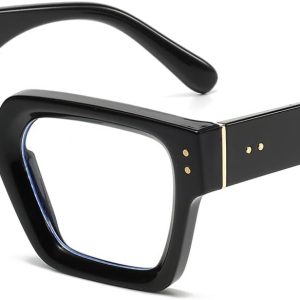 YAMEIZE Rectangle Blue Light Blocking Glasses – for Women Men Classic Square Blue Light Anti Fatigue Glasses for Computer Gaming