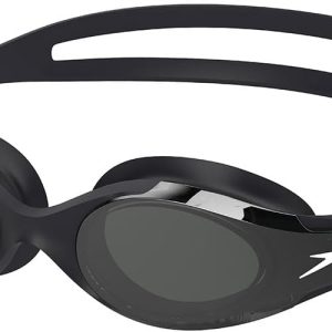 Speedo Hydrosity 2.0 Mirrored Swimming Goggles for Unisex Adult, Black/Smoke/Silver Mirror, One Size