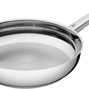 WMF Favorit Professional Frying Pan, 24 cm Uncoated, Stainless Steel Frying Pan, Suitable for Induction, Cromargan Stainless Steel, Oven Safe