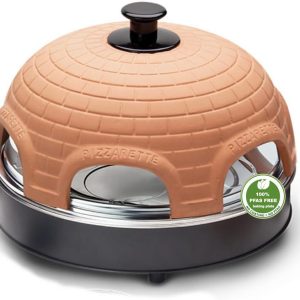 Emerio PO-115984 Electric Pizza Oven, Non-Stick, Includes Spatulas and Pizza Cutters, BPA Free, 1200 W