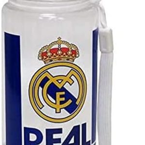 REAL MADRID CF – Water Bottle, 500 ml Capacity, with Secure Closure, Translucent Colour, Official Product (CyP Brands)