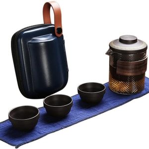 Chinese Kung Fu Teaset Portable Travel Tea Set Yixing Clay Purple Teapot Teaware Tea Sets